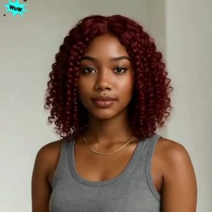 Wavy Bob Wig - No Glue Required, Natural Style for Women, Short Curly Hairstyle, Easy to Style and Maintain, Short Wig.