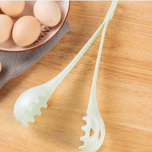 1pc, Multifunctional Long-handled Egg Beater Spoon Colander For Cooking, Long Heat-resistant Food Cooking Tongs, Egg Mixer, Strainer Spoon, Kitchen Tools, Useful Tools, Kitchen Utensils, Apartment Essentials, Ready For School, Back To School Supplies