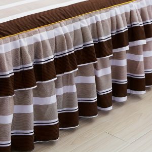 1pc Soft And Comfortable Ruffled Bed Skirt (1 Bed Skirt, Without Pillowcases), Macrame Bed Skirt, Flower Printed All Seasons Universal Nonslip Bedding Set, Bedroom Guest Room Bedding