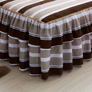 1pc Soft And Comfortable Ruffled Bed Skirt (1 Bed Skirt, Without Pillowcases), Macrame Bed Skirt, Flower Printed All Seasons Universal Nonslip Bedding Set, Bedroom Guest Room Bedding