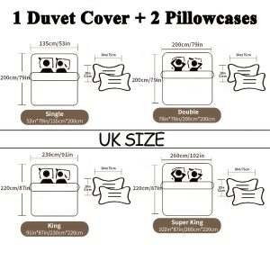 3pcs Multicolor Printed Duvet Cover Set | Polyester, Zipper Closure, Machine Washable, All-season Use