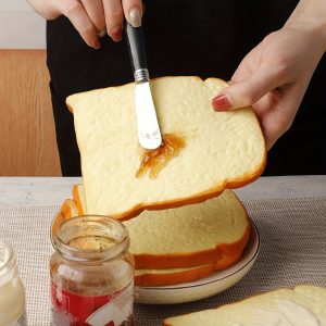 1pc 430 Stainless Steel Butter Slicer, Western Restaurant Butter Spreader, Jam Spreader Spoon, Household Cheese Cream Bread Spreader Spoon