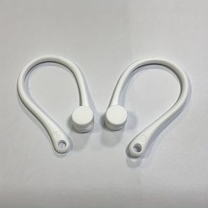 1 Pair of Comfortable Earhooks for AirPods - Secure Fit, Multicolor Anti-Lost Earphone Holders in Black, White, Red, Green | Essential Accessory for Active Lifestyles