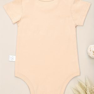 SHOWTLY Baby Bodysuit - 100% Knit Fabric, Casual Style with Alphabet Lettering, Regular Fit Crew Neck, Comfortable Soft Infant Outfit, for Outdoor