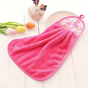 4pcs Ultra Soft Microfiber Kitchen Towel - Extra Large, Water-Absorbing, Hairless, with Cute Cartoon Patterns - Perfect for Cooking, Cleaning, and Home Decor