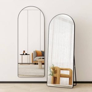 Black Arch Mirror 967AB, Either Freestanding Or Mounted on The Wall