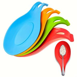 1pc Heat-Resistant Silicone Utensil Organizer - Non-Slip Base, Space-Saving Countertop Or Cabinet Storage Rack for Spatulas, Whisks, Forks - Easy-Clean Kitchen Organizer (Multi-Color Available) - Suitable for Home And Professional Kitchen Use