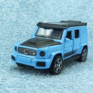 Collectible SUV Model Off-Road Vehicle Alloy Material Pull Back Function Boy Toy Gift, The Main Driver And Passenger Seats Can Open The Front Hood And Trunk Can Be Opened, a Gift for Children Is Very Suitable