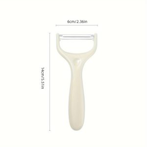1/2pcs Stainless Steel Multifunctional Creative Peeler - Kitchen Essential Gadget for Potato, Melon, Pear, Carrot & More Fruits/Vegetables