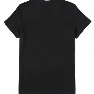 Women's Inspirational Quote T-Shirt, "Stronger Than the Storm" Letter Print, Comfortable Short Sleeve, Casual Round Neck Top