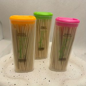 4pcs Toothpick Double Disposable Toothpick | Suitable for Hotel Restaurant, Home Portable Lighter Box