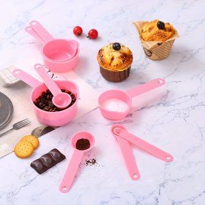 11pcs Plastic Measuring Spoon Set, Stackable Kitchen Cup & Scoop Tools, Portable Coffee & Sugar Scale for Cooking & Baking, Essential Apartment Gadgets, Kitchen Accessories