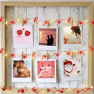 1.5-meter LED light strip with red heart-shaped bead string lights, a novel lighting rope light, which can create a romantic atmosphere for home decoration and is suitable for weddings, marriage proposals and festival parties., Wedding Decor, Festive Decoration, Heartshaped Lights, Novelty Light String, Durable Lighting, Energyefficient Leds, Ambient Lighting, Decorative Light Rope, Couples, Party Organizers