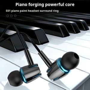 High-Quality Wired Earphones with a Semi-In-Ear Design, Compatible with Phones, Computers, Gaming, And Karaoke. They Feature In-Line Controls with a Microphone, Excellent Sound Quality, Calls, a 3.5Mm Jack, HIFI Deep Bass