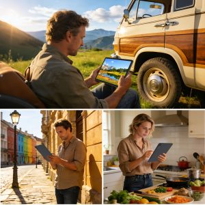 Android 16 System Android Tablet, 12-inch Tablet with Keyboard, 24GB (8GB+16GB) RAM+ 256GB ROM, 5MP+13MP Camera, Supports 2.4G and 5G WiFi, Adopts IPS Display, Includes GMS Services, 2-in-1 Tablet, Comes with Protective Cover, Mouse, and Stylus