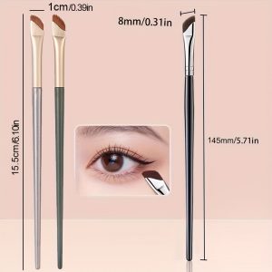 Sickle Eyeline Brush Set (1pc/3pcs) - Professional Makeup Brush Set, Eye Makeup Brush, Soft Hair, Handle Design, Perfectly Suitable for Professional Use