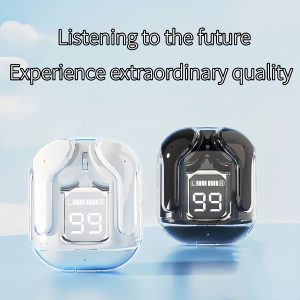 TWS True Wireless Earbuds, Bluetooth 5.4, High-end Chip, Low Latency, Long Battery Life, Stylish and Cool Transparent Body, Suitable for E-sports Gaming and Music Listening, Supports Type-C Charging Port (USB Charging Cable Not Included)