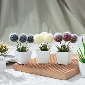 1set 6pcs-Simulated Plant Combination: Ball. Aloe Vera. Begonia. Lavender Small Potted Plant. Artificial Succulent Green Plant Bonsai. Indoor Decoration. Office Desktop Ornament. Nordic Style. Simulated Succulent Small Potted Plant Decoration