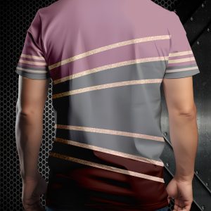 Men'S Casual Breathable Striped Short-Sleeve Shirt - Perfect for Outdoor Leisure Wear