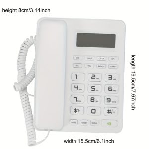 Caller ID, Office Phone, Home Hotel Phone, Hands-free Call, Fixed Landline Phone, Large Keypad, Elderly Phone