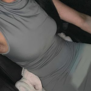 Elegant Women'S Sexy High Neck Sleeveless Bodycon Dress with Back Slit - Stretchy Polyester Blend, Form-Fitting Design, Machine Washable - Perfect for Casual or Evening Wear, Evening Wear Dress | High Neckline Dress | Stretchy Fabric