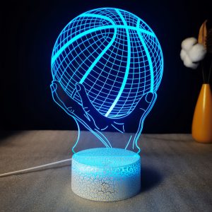 Basketball 3D Table Lamp LED Creative Gift Visual Colorful Night Light Gift Light