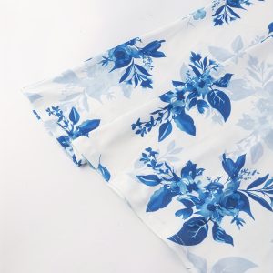 This Elegant Floral Print Dress Features a Square Neckline, a Bow Tie at The Front, And Lantern Sleeves, Perfect for Dates, Parties, Gatherings, Or Beach Vacations