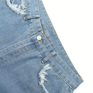 Festival themed functional jeans with original edge details
