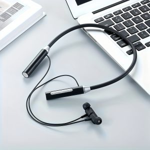 Wireless Neckband Headset, Ultra Long Battery Life, Stereo Bass, Ideal Gift, Magnetic Suction Ear for Sports Outdoor Running Cycling Gaming Music Workout Gym, In-Ear Headset with Microphone Noise Cancelling, All-Day Audio Playback Earbuds