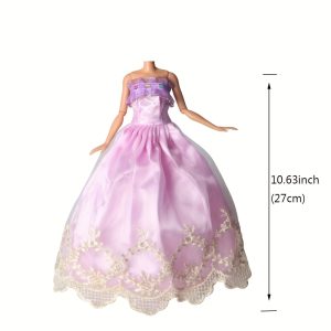 2pcs Doll Dresses 29.21 cm Girl Doll Party Dress Gowns Party Dress up Casual Clothes Dresses,Handmade Dress up Casual Clothes, Gift for Girl Accessories Toys Halloween,Thanksgiving Day,Xmas (Dolls Not Included)