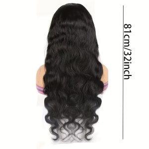 A 32-Inch Long Curly Wig for Women Made of Lace, Featuring Small Curls, with a Front Lace And Middle Part Design. This Synthetic Wig, Crafted from High-Temperature Fiber, Is Ideal for Everyday Wear And Special Events