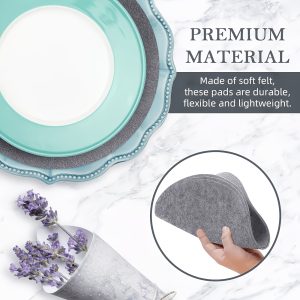 3pcs Kitchen Mat Set (Additions Solely) Pot Mat And Plate Separator Pads, Heat-Resistant Pads, Round Felt Mats And Pot Dividers, Ideal for Easter, Available in 3 Sizes for Utensil Storage And Protection of Frying Pans