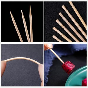 300 Cocktail Picks, Portable Fine Toothpicks, Suitable for Cocktails, Party Snacks, Outdoor Picnics, Fruit Platters, Etc., Length 2.65 Inches/6.5cm