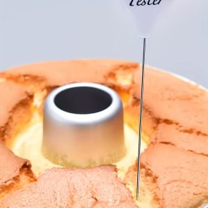 1pc SHAON Stainless Steel Cake Tester Needle - Reusable, Ergonomic Handle, Precision Tip for Muffins, Bread, Cupcakes - Home Baking Tool for Donuts, Pastries & More, Cake Baking Tool | Sleek Design | Reusable Needle