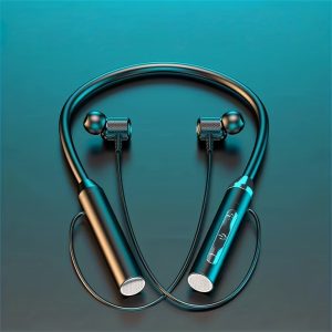 Wireless Neckband Headset, Ultra Long Battery Life, Stereo Bass, Ideal Gift, Magnetic Suction Ear for Sports Outdoor Running Cycling Gaming Music Workout Gym, In-Ear Headset with Microphone Noise Cancelling, All-Day Audio Playback Earbuds