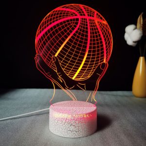 Basketball 3D Table Lamp LED Creative Gift Visual Colorful Night Light Gift Light