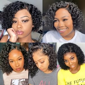 Brazilian Deep Wave Wig Made from Heat-Resistant Synthetic Fibers