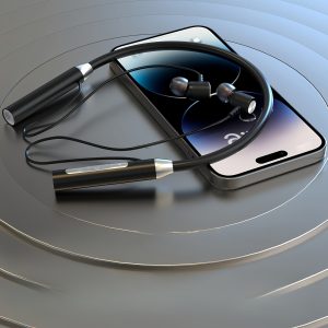 Wireless Neckband Headset, Ultra Long Battery Life, Stereo Bass, Ideal Gift, Magnetic Suction Ear for Sports Outdoor Running Cycling Gaming Music Workout Gym, In-Ear Headset with Microphone Noise Cancelling, All-Day Audio Playback Earbuds