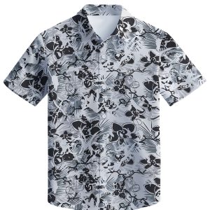 Men's Summer Short-Sleeve Shirt, Hawaiian Style, Digital Print, Youthful Beach Casual, Men's Top