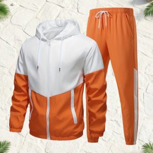 Men'S Casual Sports Suit for Spring And Autumn, Featuring a Stylish Jacket And Pants Set for Young Trendsetters