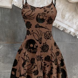 Halloween Print Dress