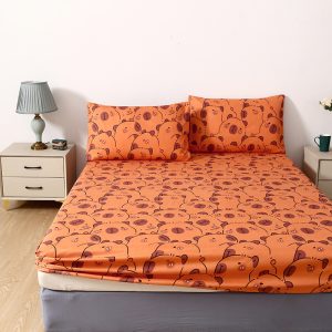 3pcs Set: New Winter Collection, Simple European Style, High-Quality Deep Pocket Queen Size Extra Large Double Bed and Medium Single Bed Cover Fitted Sheet Set, Couple's Choice, Exquisite Cottage Bedding. Includes 1 Fitted Sheet + 2 Deep Pocket