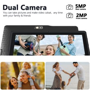 2025 I-Atar New Android Tablet, 7-inch IPS Screen, 4GB RAM + 32GB Storage, Supports 128GB TF Card Expansion, MTK Quad-Core Processor, Android 12 System, 4000mAh Battery, Type-C Charging Port, 5MP + 2MP Camera, Stylish Design, Student Tablet