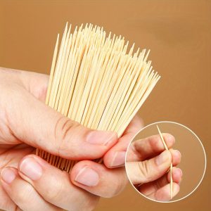 1000pcs of Double-Ended Bamboo Toothpicks for The Kitchen, Disposable Wooden Picks, Versatile for Dental Hygiene And As Fruit Forks