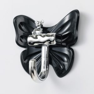 Butterfly Self Adhesive Hooks - No Drill, Easy Install Waterproof for Bathroom, Kitchen (Holds Towels, Robes, Organizers), Utility Hooks