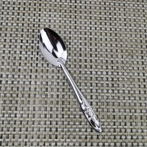 [10pcs Stainless Steel Dessert Spoons] 10pcs Stainless Steel Dessert Spoons Set, Elegant Design, Long Handle Ice Cream & Watermelon Spoon Scoops, for Kitchen Tableware Utensils