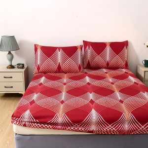 3pcs Set: New Winter Collection, Simple European Style, High-Quality Deep Pocket Queen Size Extra Large Double Bed and Medium Single Bed Cover Fitted Sheet Set, Couple's Choice, Exquisite Cottage Bedding. Includes 1 Fitted Sheet + 2 Deep Pocket