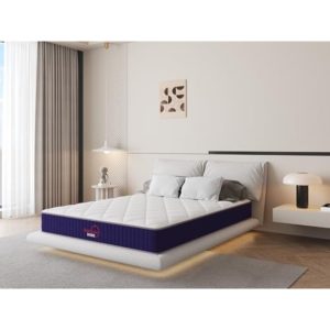 Quincy 19Cm Memory Foam And Spring Hybrid Mattress - Keeps Temperature Consistent - Offers Balanced Support - Airy - Long-Lasting - Medium Firmness - Certipur- - Boxed Mattress 01 Single