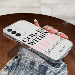 Phone Case: God Is with Her Phone Case, Suitable for Samsung Galaxy A03S, A04, A05S, A06, A07, A13, A14, A15, A16 5G, A17, A21S, A22, A23, A24, A25, A26, A32, A34, A35, A36, A50, A52, A53, A54, A55, A56, A73, S21 Ultra, S22 Plus, S23+, S24 FE, S25.