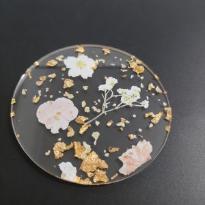 1pc 2D Acrylic Coaster, Printed Outdoor Coaster, Wedding Birthday Mother's Day Gift Table Decoration